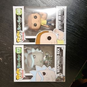 Rick and Morty Funko Pop Set of 2-# 340 and # 172